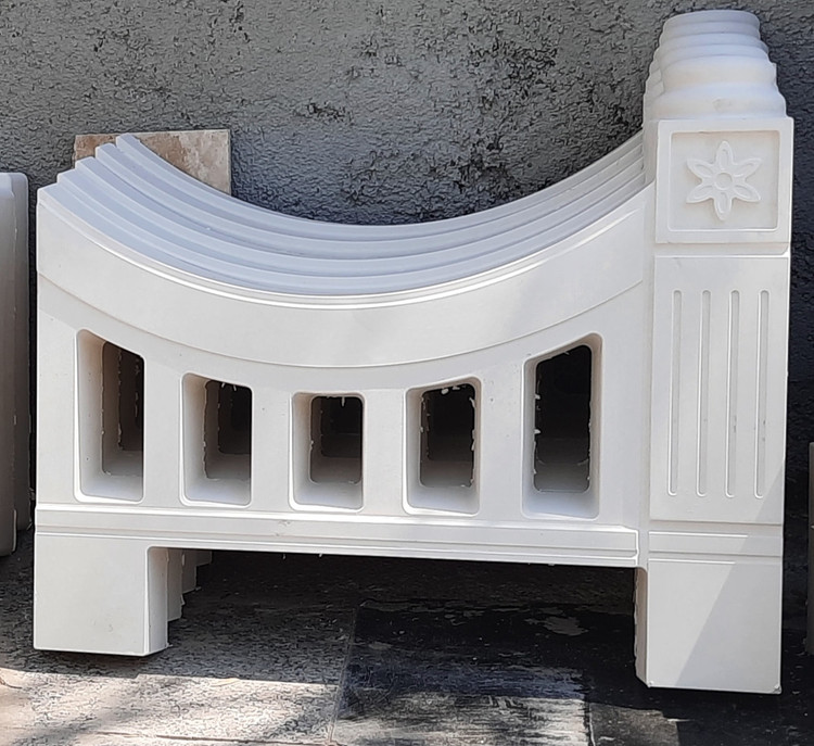 نرده پلیمری فانتزی طرح اماراتی ۶۰سانتی