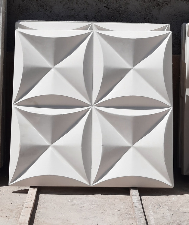 سنگ نمای پلیمری طرح لوتوس در ابعاد ۵۰*۵۰