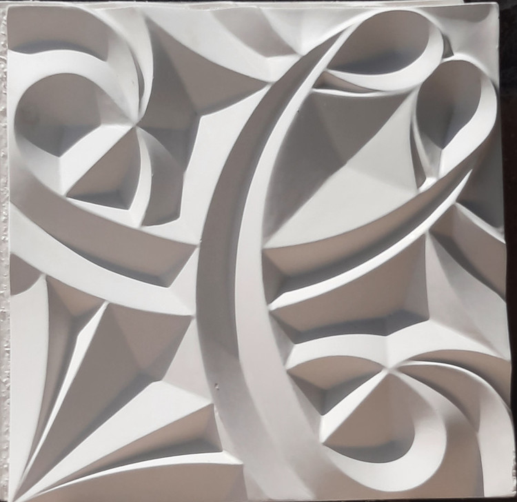 سنگنمای پلیمری طرح نیلوفر در ابعاد ۵۰*۵۰