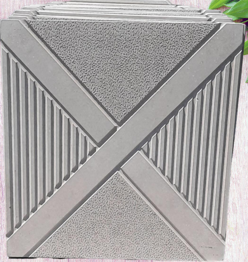 موزاییک پلیمری طرح ضربدری طوسی در ابعاد ۴۰*۴۰