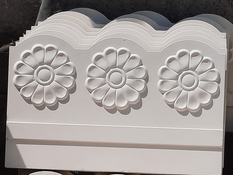 جدول پلیمری فانتزی طرح سه گل ابعاد ۳۵*۵۰