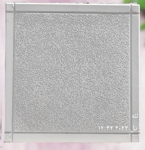 موزاییک پلیمری طرح دور چرمی طوسی در ابعاد ۴۰*۴۰