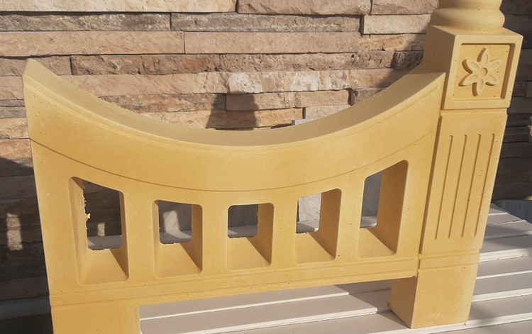 نرده پلیمری فانتزی طرح اماراتی ۶۰سانتی