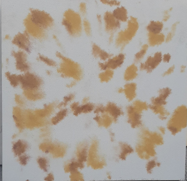 موزاییک پلیمری طرح چرمی سفید کهکشانی در ابعاد ۵۰*۵۰