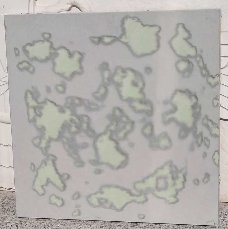 موزاییک پلیمری طرح ساده طوسی و زرد ۴۰*۴۰