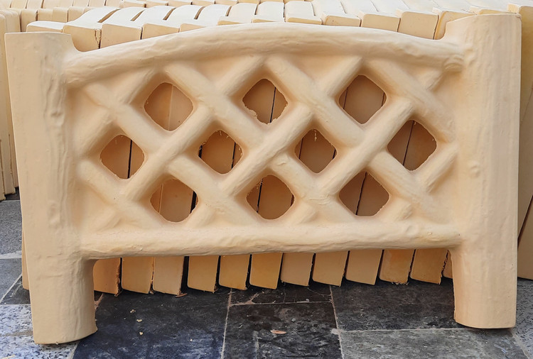 نرده پلیمری طرح حصار ابعاد ۵۰*۸۰