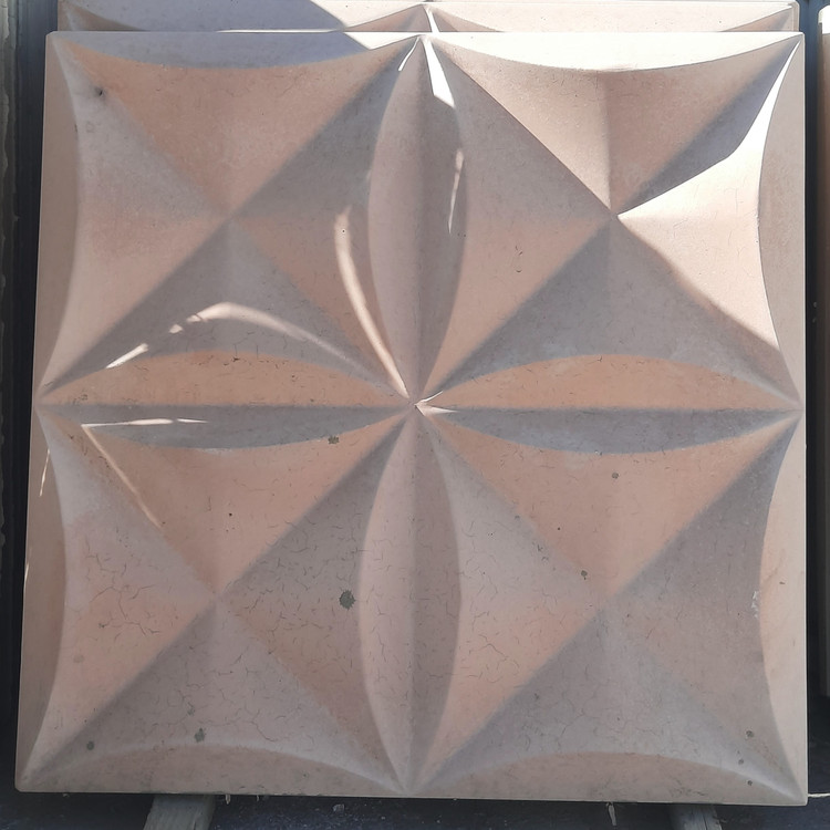 سنگ نمای پلیمری طرح لوتوس در ابعاد ۵۰*۵۰